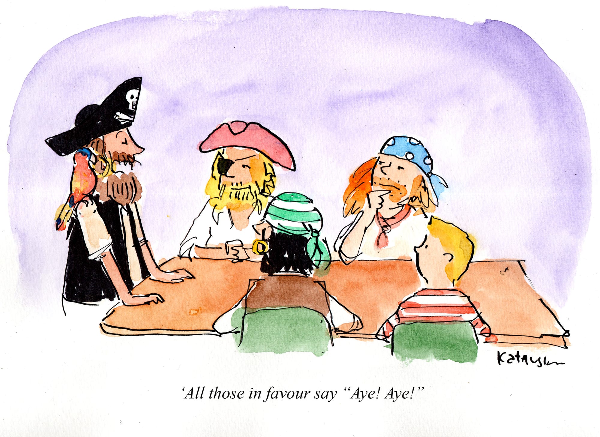 Democracy on the high seas...