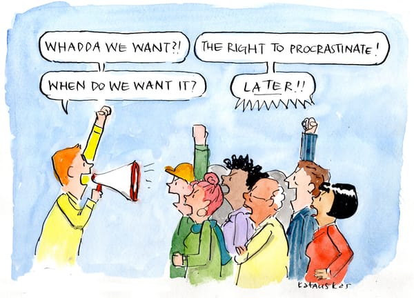 A cartoon for those who aren't put off...