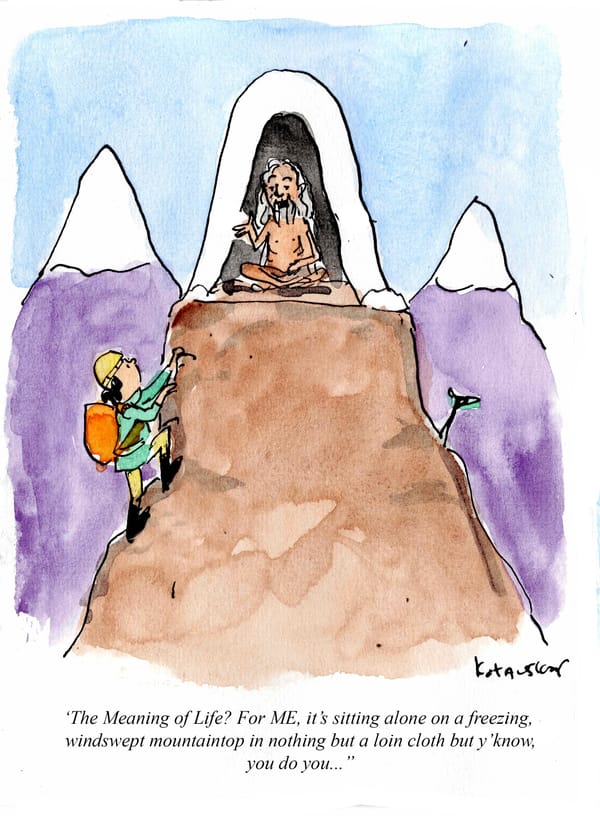 And in the final installment in our Life's Great Questions series...